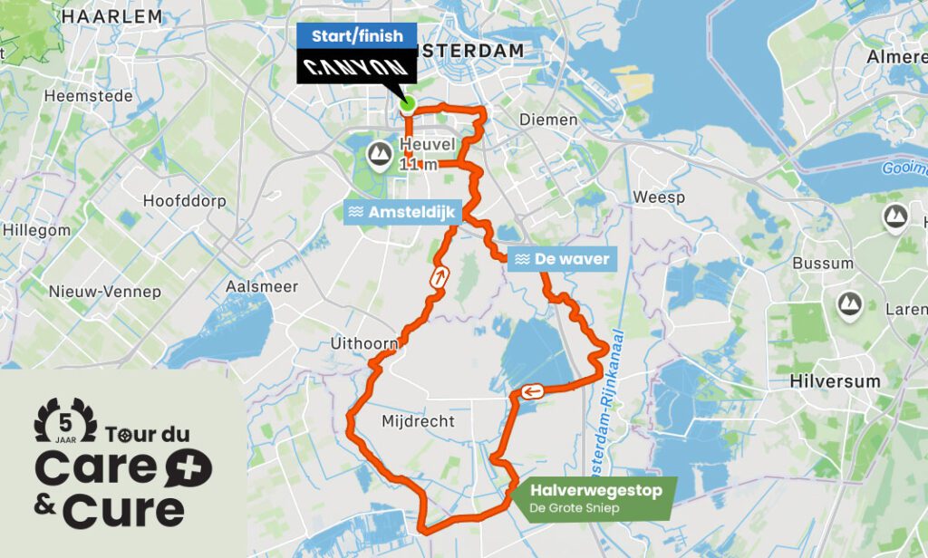 Dit is de route van de Tour de Care & Cure 2026!